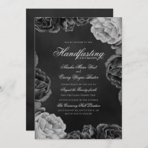 Gotische Monochrome Elegante Rose Handfasting