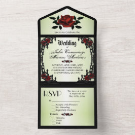 Gotische Oliven aus dem Französischen Viertel in e All In One Einladung