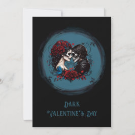 Gotische Paare lieben Valentinstag Karte