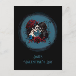 Gotische Paare lieben Valentinstag Postkarte