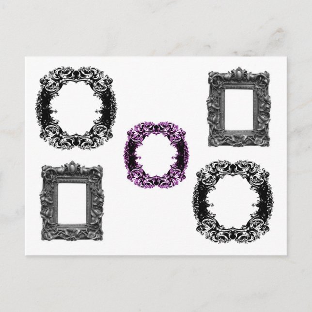 Gotische Rahmen Postkarte (Vorderseite)