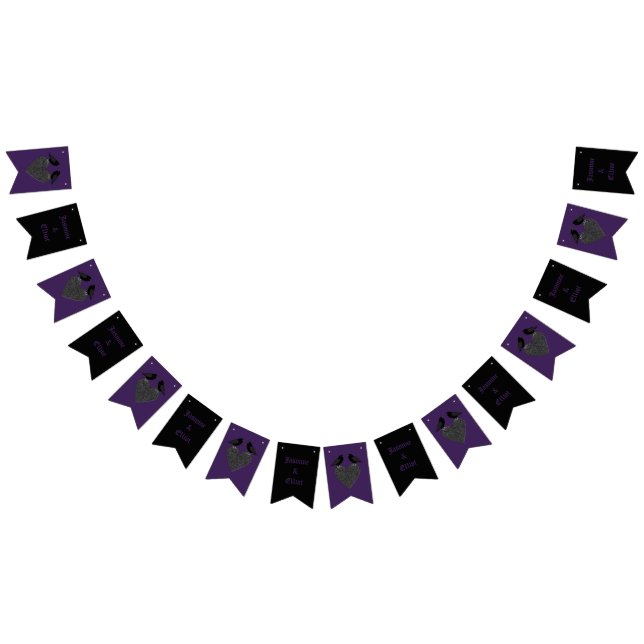 Gotische Ravens und maßgeschneiderte Hochzeit des  Wimpelkette (Alle)