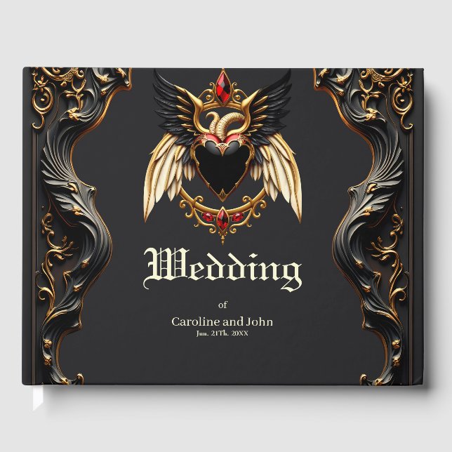 Gotische Romantik, im Schatten der Liebe Gästebuch (Vorderseite)