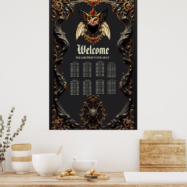 Gotische Romantik, im Schatten der Liebe Poster (Küche)