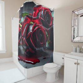Gotische Rose Duschvorhang
