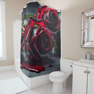 Gotische Rose Duschvorhang
