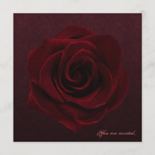 Gotische Rose Einladung