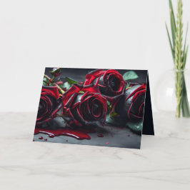 Gotische Rose Halloween Einladung