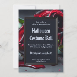 Gotische Rose Halloween Einladung