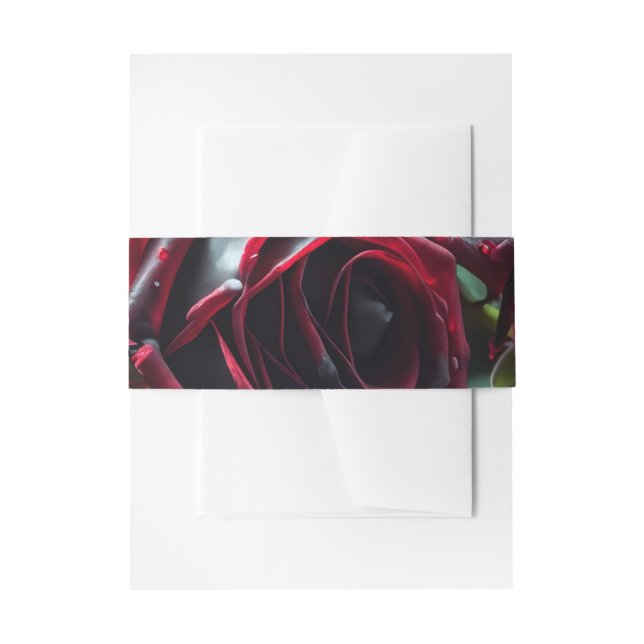 Gotische Rose Hochzeit Einladungsbanderole (Vorderseite Beispiel)