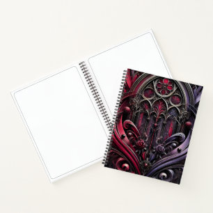 Gotische Rose Kathedrale Spiral Notebook Notizbuch