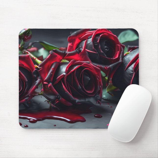 Gotische Rose Mousepad (Mit Mouse)