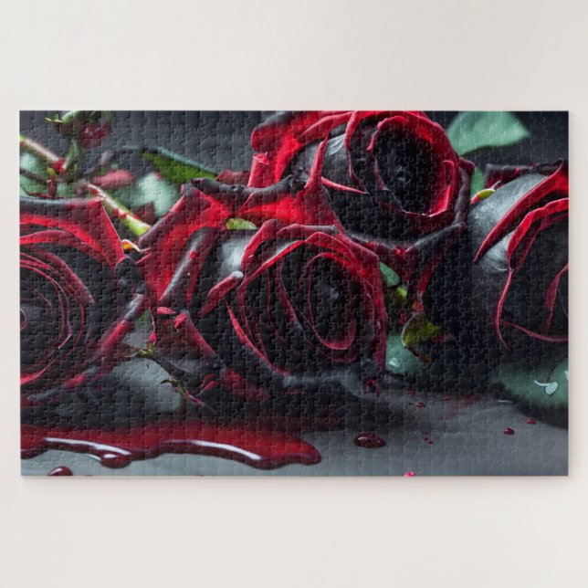 Gotische Rose Puzzle (Horizontal)