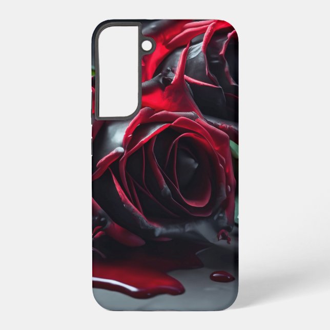 Gotische Rose Samsung Galaxy Hülle (Rückseite)
