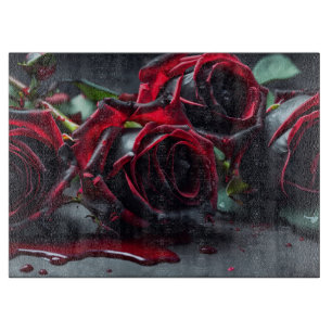Gotische Rose Schneidebrett