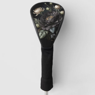 Gotische Rose Schwarze Blume Golf Headcover