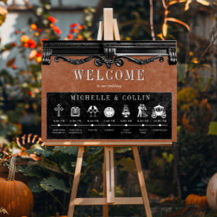 Gotische Schwarz-Rost-Reihenfolge von Veranstaltun Poster