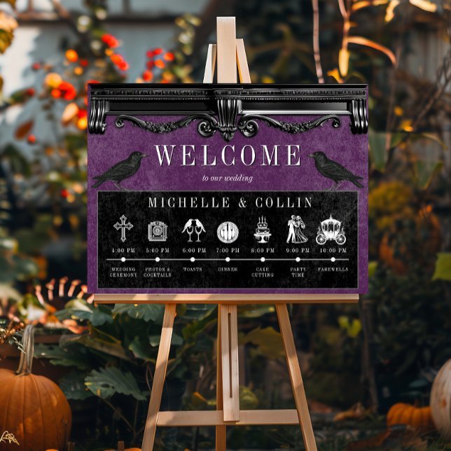 Gotische Schwarze Ravens & Lila Veranstaltungsreih Poster (Von Creator hochgeladen)