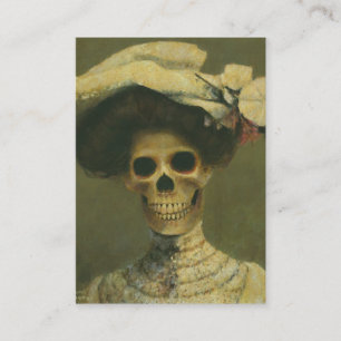 Gotische Skeleton Dame ACEO Visitenkarte