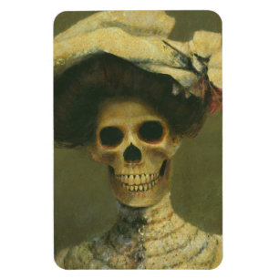 Gotische Skeleton Dame Flexible Magnet