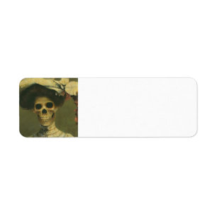 Gotische Skeleton Dame Lables