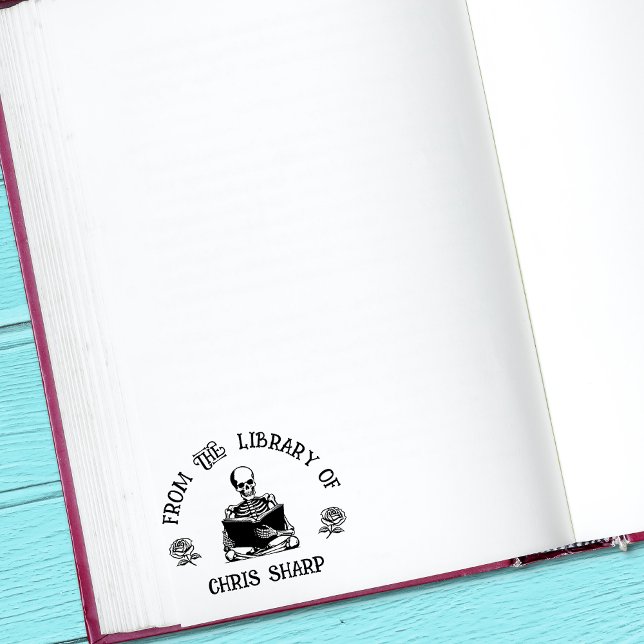 Gotische Skeleton-Rose aus der Buchbibliothek Permastempel (Von Creator hochgeladen)