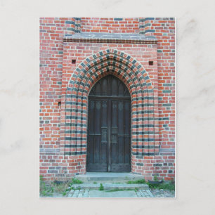 Gotische Tür Postkarte