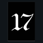 Gotische Typografie, Tischnummer<br><div class="desc">Diese exquisit gestalteten Hochzeitsfeiern zeichnete ihre Inspiration aus den zauberhaften Details,  die in der gotischen Architektur und der Kunstgeschichte zu finden sind! Die aufwändigen Designs und die eleganten Elemente spiegeln die Schönheit und Eleganz dieses zeitlosen Stils wider,  der das Wesen einer romantischen Feier abbildet.</div>