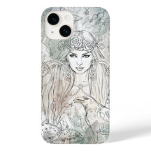 Gotische Viktorianische Schönheitshexe mit Rabe