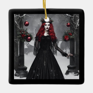 Gotische Weihnachten Keramikornament