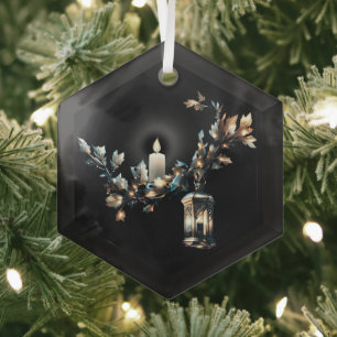 Gotische Weihnachten Ornament Aus Glas