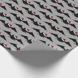 Gotische Weihnachtsbats-Muster Geschenkpapier