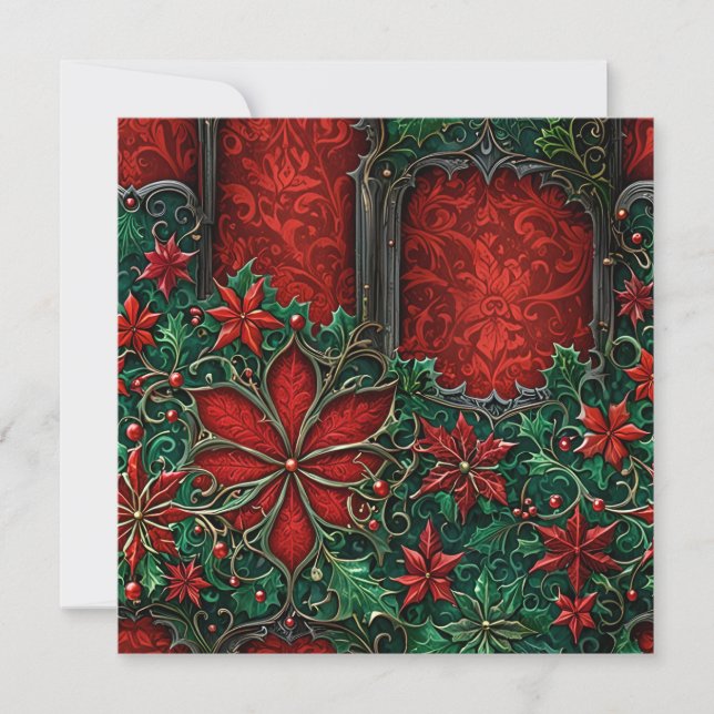 Gotische Weihnachtskarte (Vorderseite)