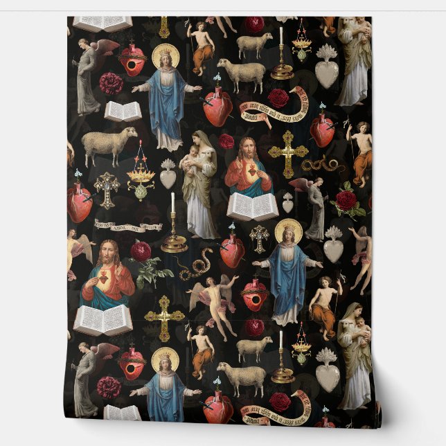 Gotische Weihnachtsretter der Welt - Jesus Christu Tapete (Abrollen)