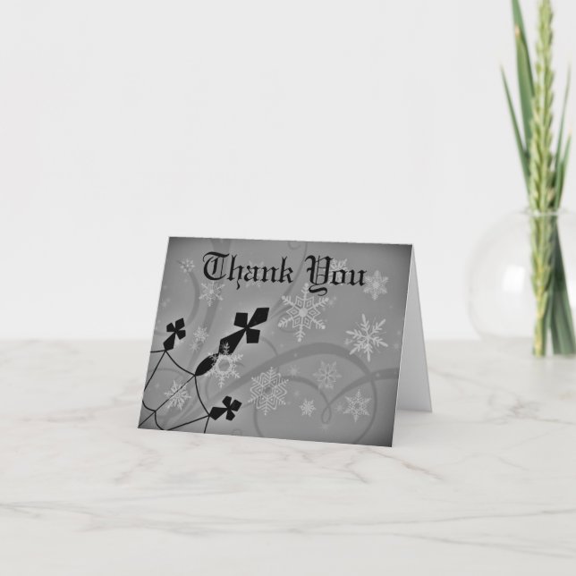Gotische Weihnachtsübergänge Danke (Vorderseite)