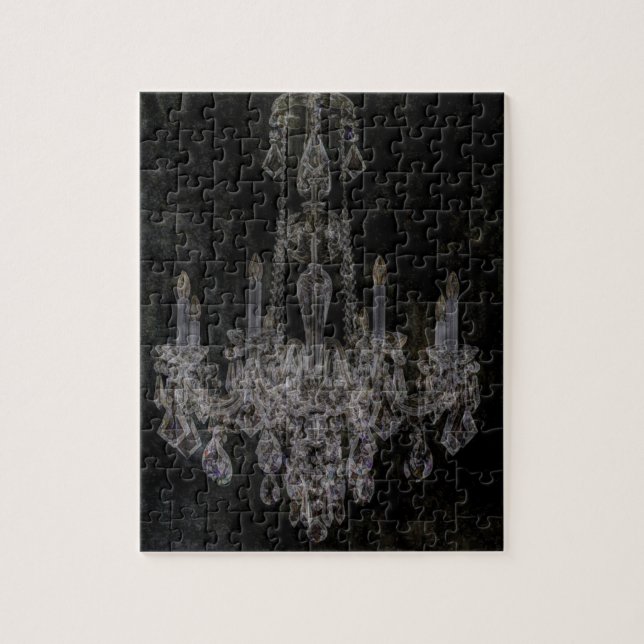 Gotischer beunruhigter Leuchter des Vintagen Puzzle (Vertikal)