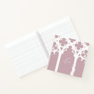 Gotischer Bogen Elegante Minimal Chic Typografie R Notizbuch