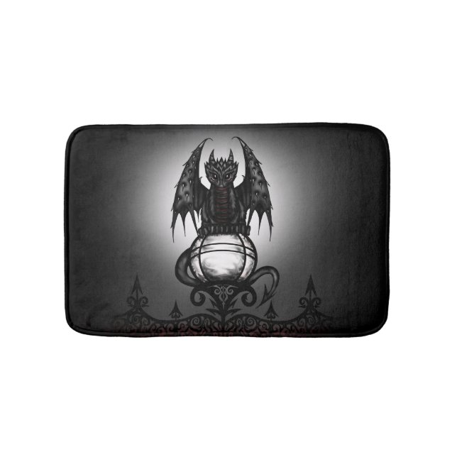Gotischer Drache Badematte (Vorderseite)