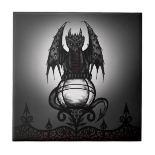Gotischer Drache Fliese