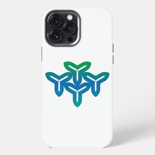 Gotischer Dreifachklingen iPhone Hülle (Rückseite)