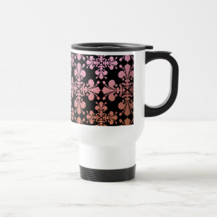 Gotischer Eleganz-Liliendamast 3 Reisebecher