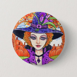 Gotischer Fall-Hexe-Fantasie-Knopf durch Ann Button