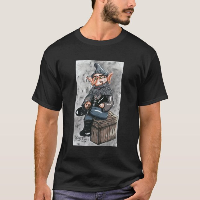 Gotischer GartenGnome T-Shirt (Vorderseite)