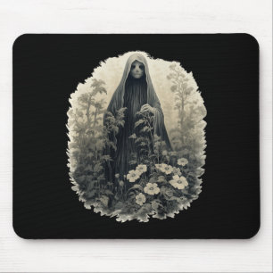 Gotischer Geist im Wald Vintager Blumengast Ha Mousepad