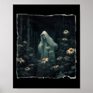 Gotischer Geist im Wald Vintager Blumengast Ha Poster