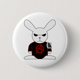 Gotischer Häschen-Bruno-Knopf Button