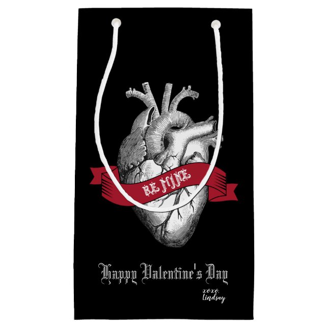 Gotischer Herz-Valentinstag Kleine Geschenktüte (Vorderseite)