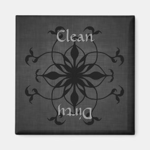 Gotischer sauberer oder schmutziger magnet