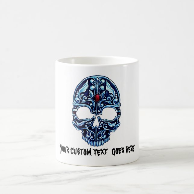 Gotischer Schädel cooles des Kaffeetasse (Mittel)