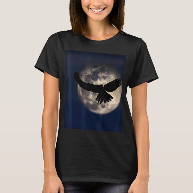 Gotischer Schatten eines Raubvogels T-Shirt (Vorderseite)